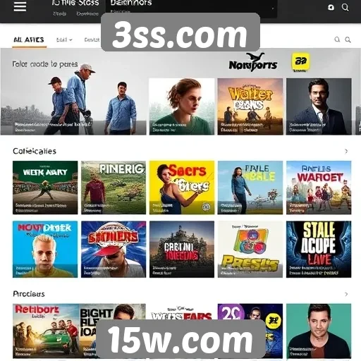 Navegando pelas categorias oferecidas no 3ss.com